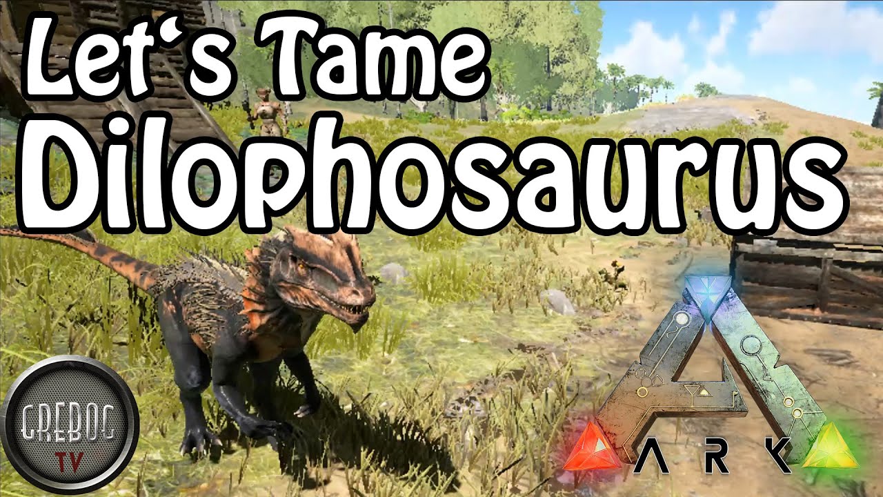 Ark: Survival Evolved - Let's Tame a Dilophosaurus (deutsch)
