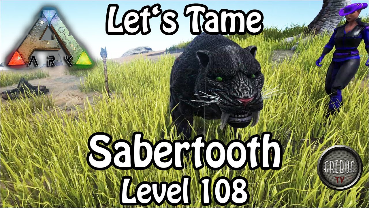 Ark: Survival Evolved - Folge 42: Let's Tame: Sabertooth Level 108 (deutsch)
