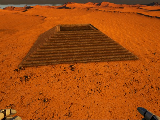 Nachbau der Pyramide von Abydos (Stargate)