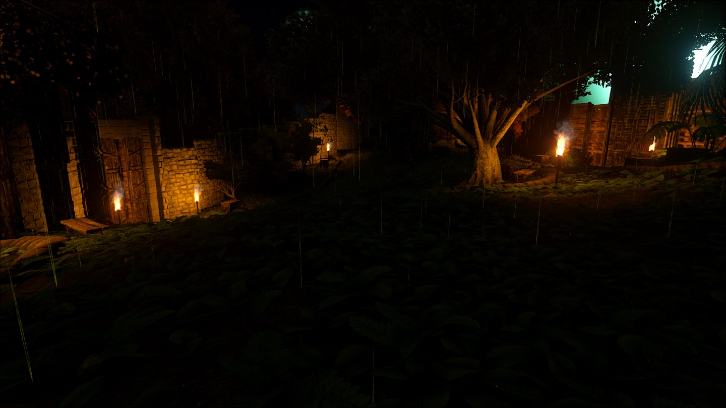 Botanischer Garten bei Nacht